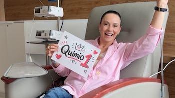 Claudia Serrato inicia su tratamiento de cáncer con la primera sesión de quimioterapia - crédito @clauserratomanager/ Instagram