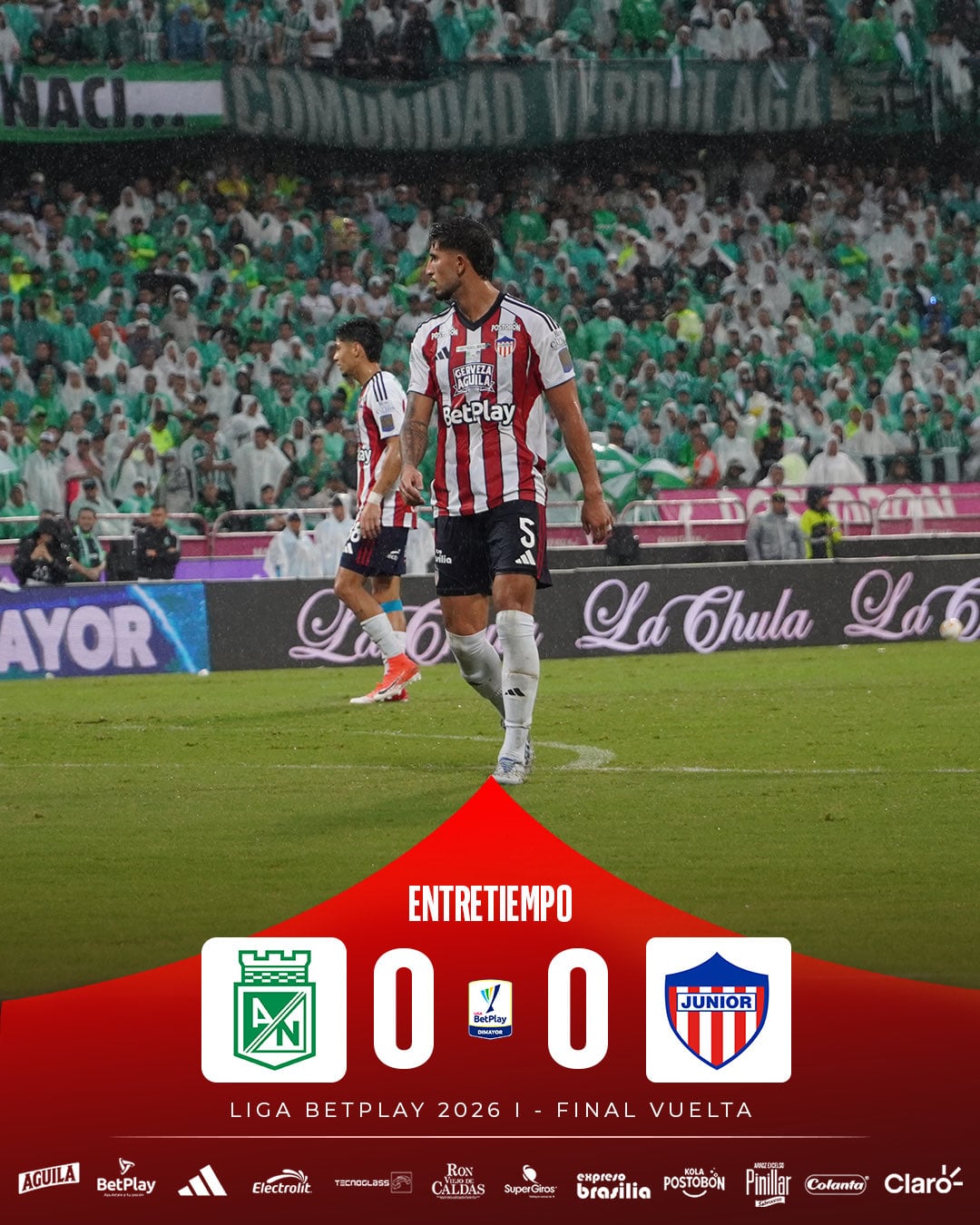Daniel Rivera fue una de las figuras en la serie inhabilitando a Alfredo Morelos en las acciones ofensivas - crédito Junior FC
