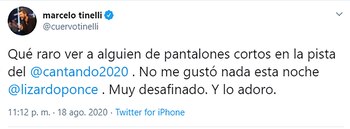 El tuit de Marcelo Tinelli
