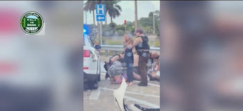 El incidente, originado por la fuga de un control de tráfico, desencadenó una persecución que concluyó cerca de la Florida Turnpike y la calle SW 40 (Captura Telemundo Miami)