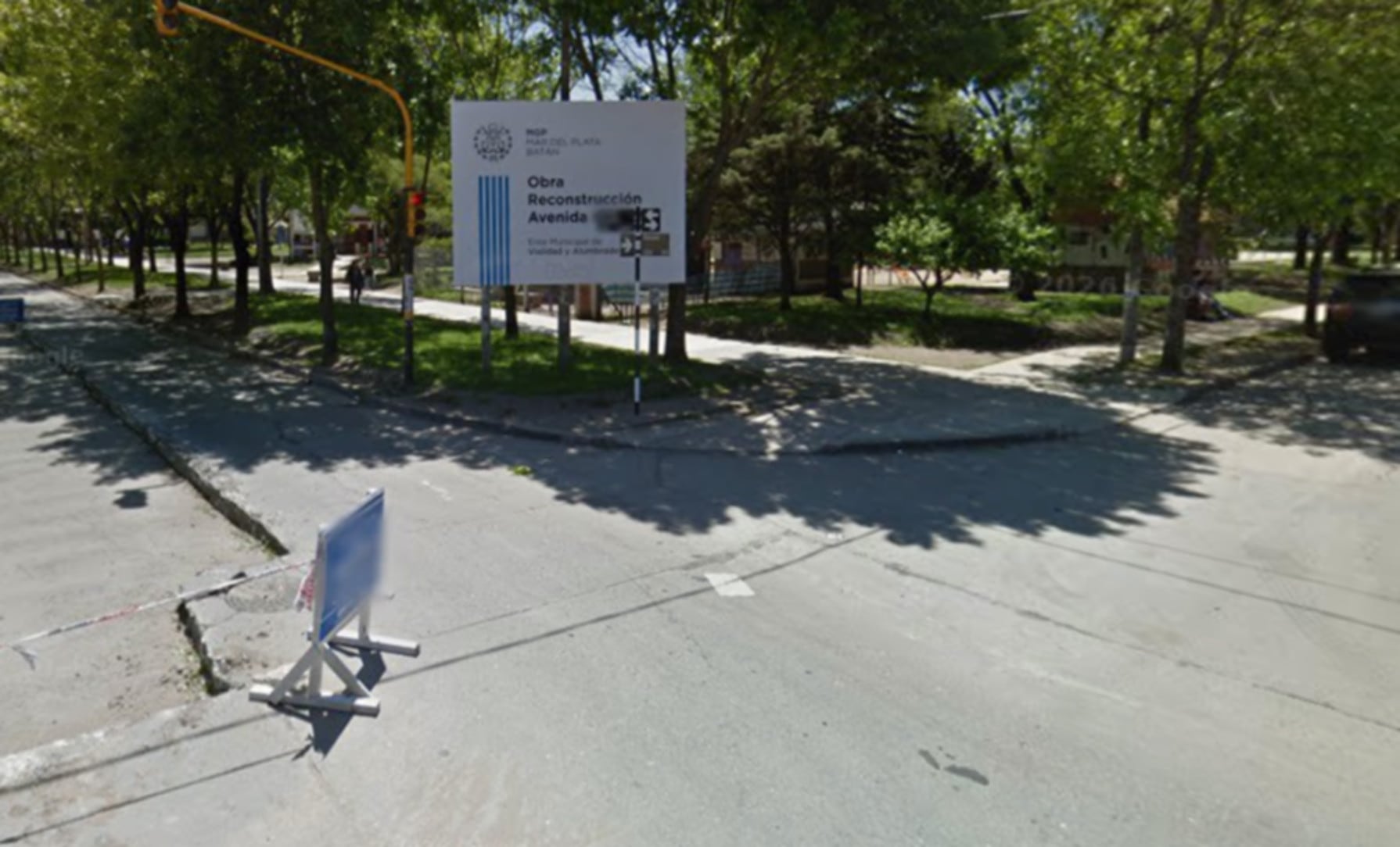 La intersección de las calles Libertad y Marconi en Mar del Plata donde la joven desaparecida fue vista por última vez (Google Maps)