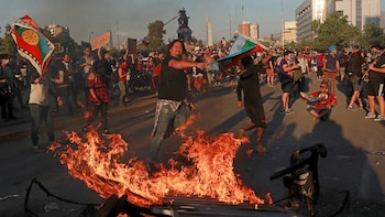 Disturbios en Santiago de Chile