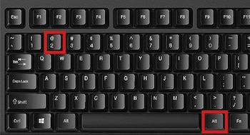 Conoce cómo hacer el símbolo @ con Windows.