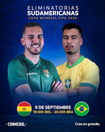 Bolivia vs Brasil se enfrentan