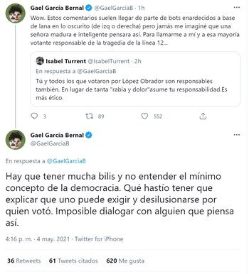 El actor se defendió diciendo