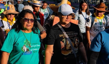 La peregrinación del Camino de San Óscar Romero comenzó en la Catedral Metropolitana de San Salvador, luego de haber celebrado una Misa de envío./ (Camino de San Óscar Romero)