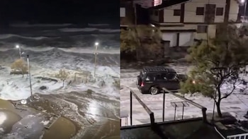 Olas de hasta 7 metros, destrozos e inundaciones en la Costa Atlántica tras el paso del ciclón extratropical