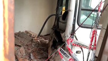 Video: dos colectivos chocaron y