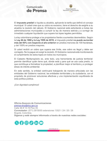 Impuesto Predial - Alza Impuesto Predial