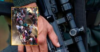 Decenas de personas intentan escapar