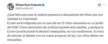 Wilson Ruiz, exministro de Justicia,