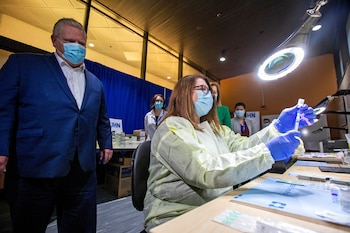 Campaña de vacunación en Toronto,