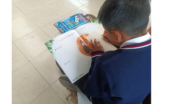 Los niños de la institución