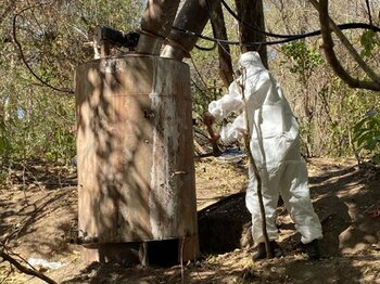 El sitio fue asegurado por