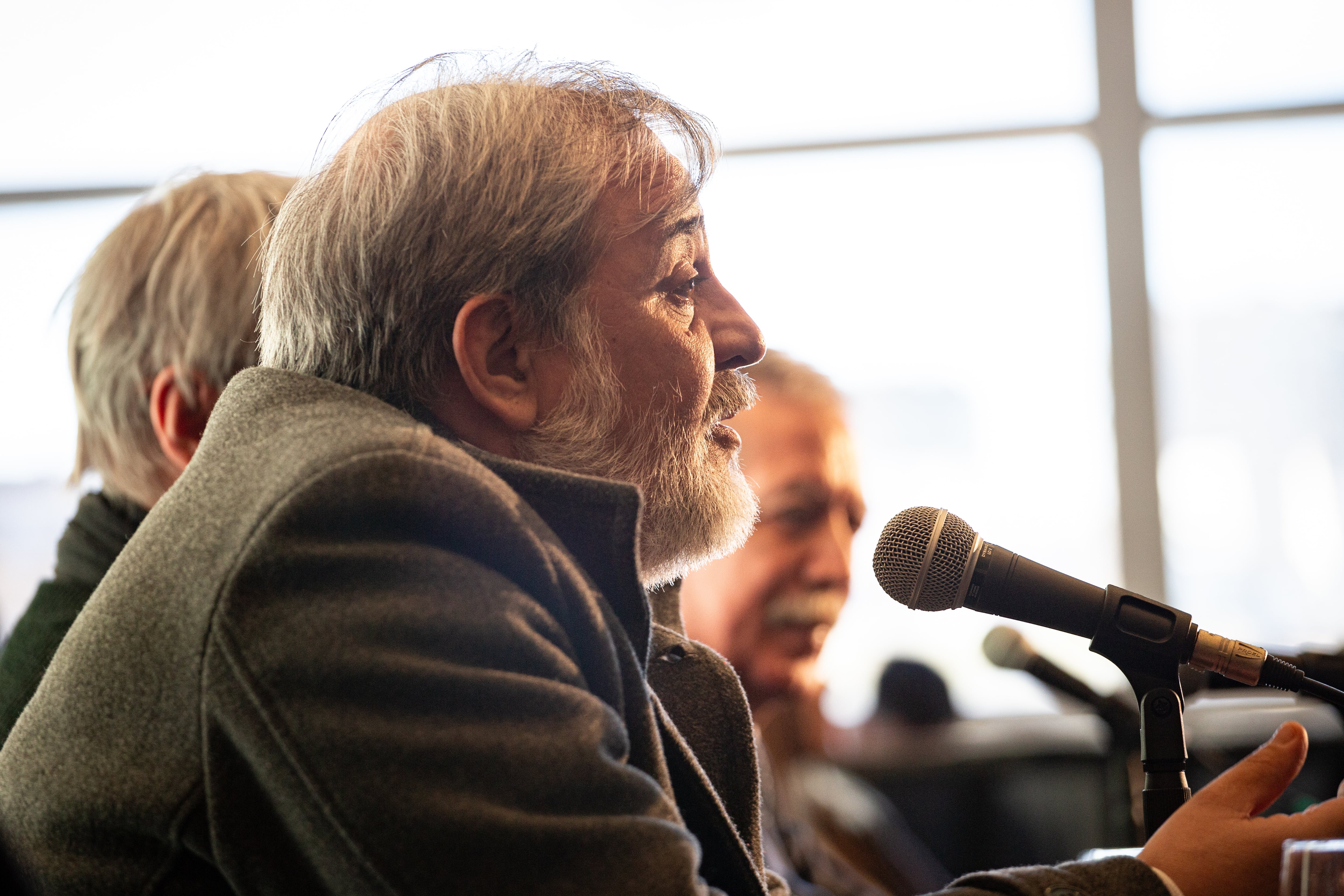 Juan Leguizamón, subsecretario de Cultura de Santiago del Estero, en la presentación de la Feria del Libro provincial en Buenos Aires.