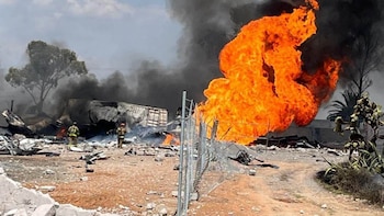 Las fuertes imágenes que dejó