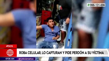 Robó celular, pero fue capturado