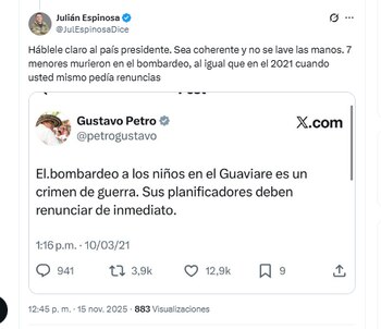 El concejal Julián Espinosa rechazó