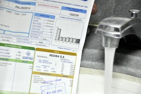 Bogotá: la factura del agua subirá más del 6% para hogares de estrato 4
