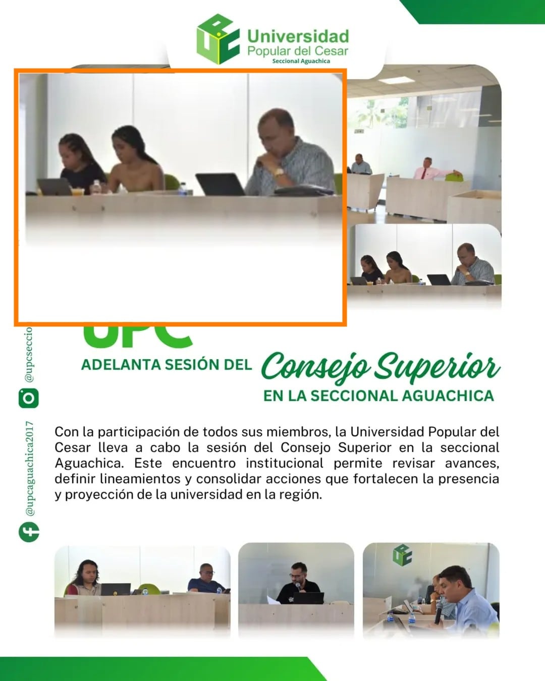 Las hermanas aparecieron en las redes sociales de la Universidad Popular del Cesar el 20 de junio de 2025, mismo día del misterioso viaje en el avión de la Policía - crédito Instagram