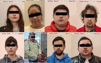 Algunas de las personas detenidas