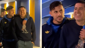 El particular gesto entre Paredes y Riquelme que llamó la atención tras el empate de Boca Juniors en la Copa Libertadores: “De mi lado, estoy tranquilo”