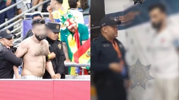 Policía de Nuevo León se vuelve viral por hablar inglés perfecto con aficionado detenido en Monterrey