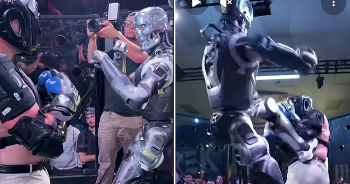 El video de boxeo entre el influencer Frankie LaPenna y un robot: fue tan real que hubo lesiones