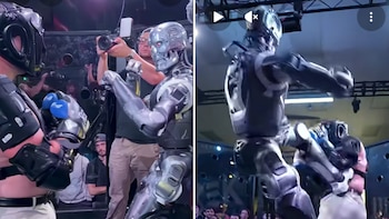 El video de boxeo entre el influencer Frankie LaPenna y un robot: fue tan real que hubo lesiones