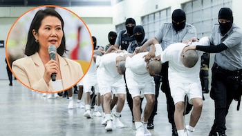 Keiko Fujimori llegó a El Salvador para conocer el modelo de seguridad de Nayib Bukele y visitar la megacárcel Cecot
