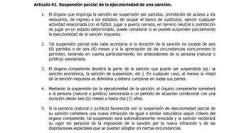 El artículo 42 del Código