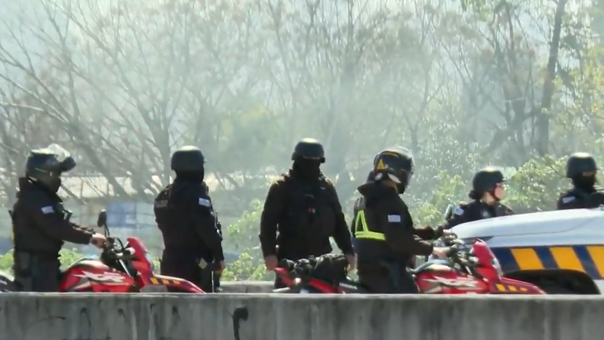 Operativo en el barrio Marconi (Captura de video Canal 4)