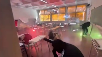 Un grupo de alumnos se