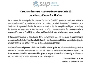 El comunicado se puso en