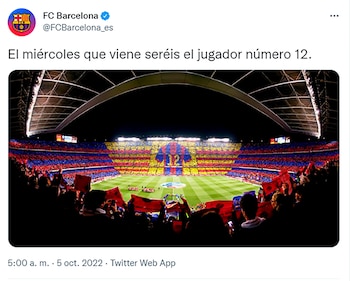 El posteo del FC Barcelona