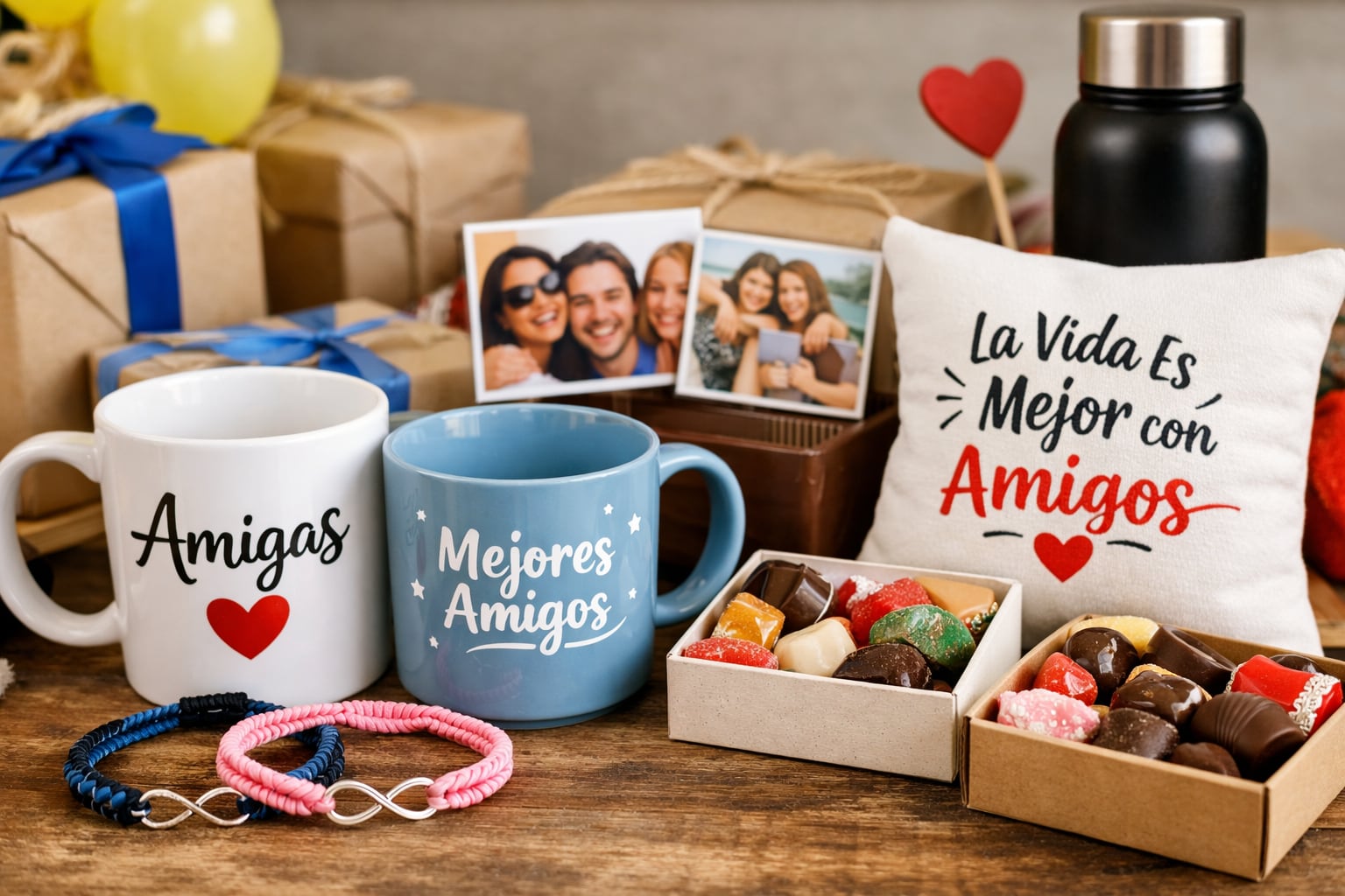 Focus Market identificó tres rangos de precios para los regalos más demandados del Día del Amigo, entre objetos funcionales, personalizados y tecnológicos (Imagen Ilustrativa Infobae)
