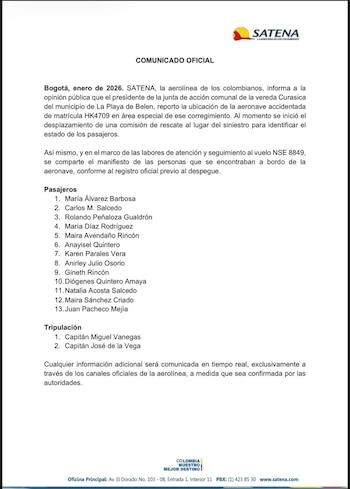 Entre las víctimas del accidente