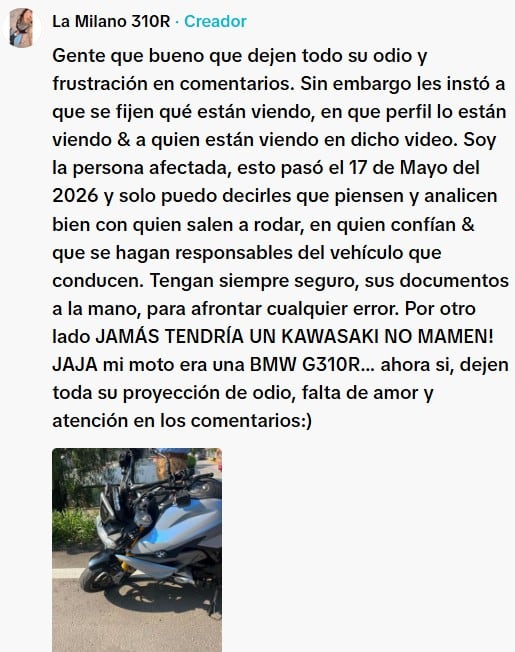 Mariana “La Milano” asegura que el conductor responsable no tenía seguro y que aún existe un adeudo superior a 20 mil pesos por las reparaciones.