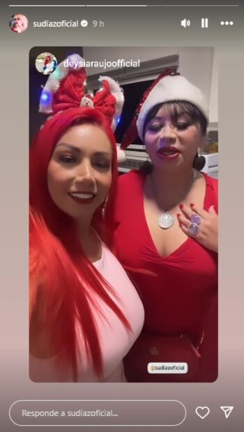 Susy Díaz recibió la Navidad