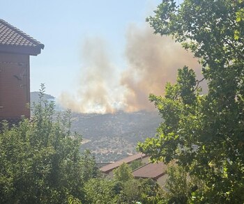 El fuego se aproxima a Los Ángeles de San Rafael (Cedida)