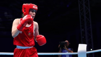 La boxeadora española Laura Fuertes, subcampeona de Europa