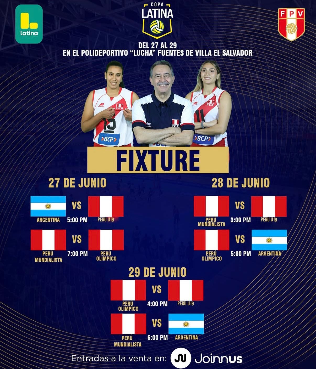 Nuevo fixture de la Copa Latina de vóley 2026 tras la ausencia de Venezuela.