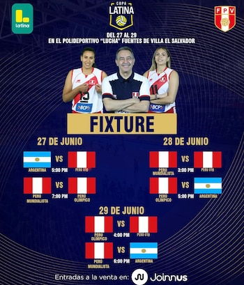 Nuevo fixture de la Copa Latina de vóley 2026 tras la ausencia de Venezuela.