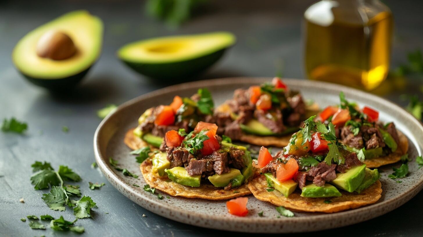 Un tazón de salpicón de res recién preparado, con carne deshebrada, jitomate, cebolla morada, cilantro, aguacate y jugo de limón, servido frío como entrada o plato principal. - (Imagen Ilustrativa Infobae)