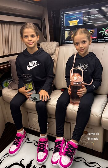 Isabela y Francesca, en un