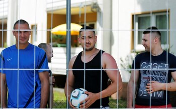 Empleados del matadero de Toennies