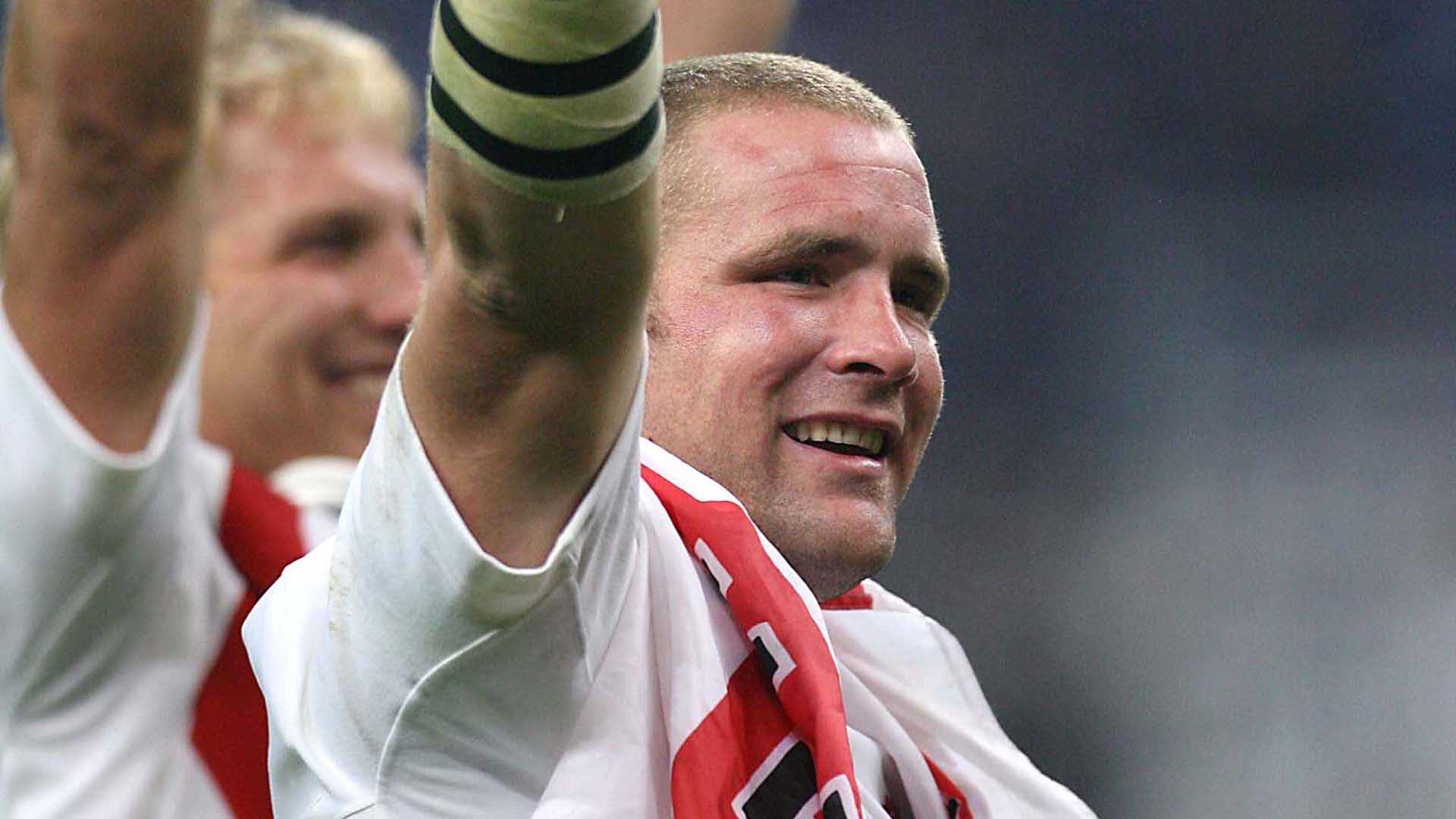 Phil Vickery fue diagnosticado con probable encefalopatía traumática crónica (CTE) tras años de golpes en la cabeza (AFP PHOTO / PAUL ELLIS)