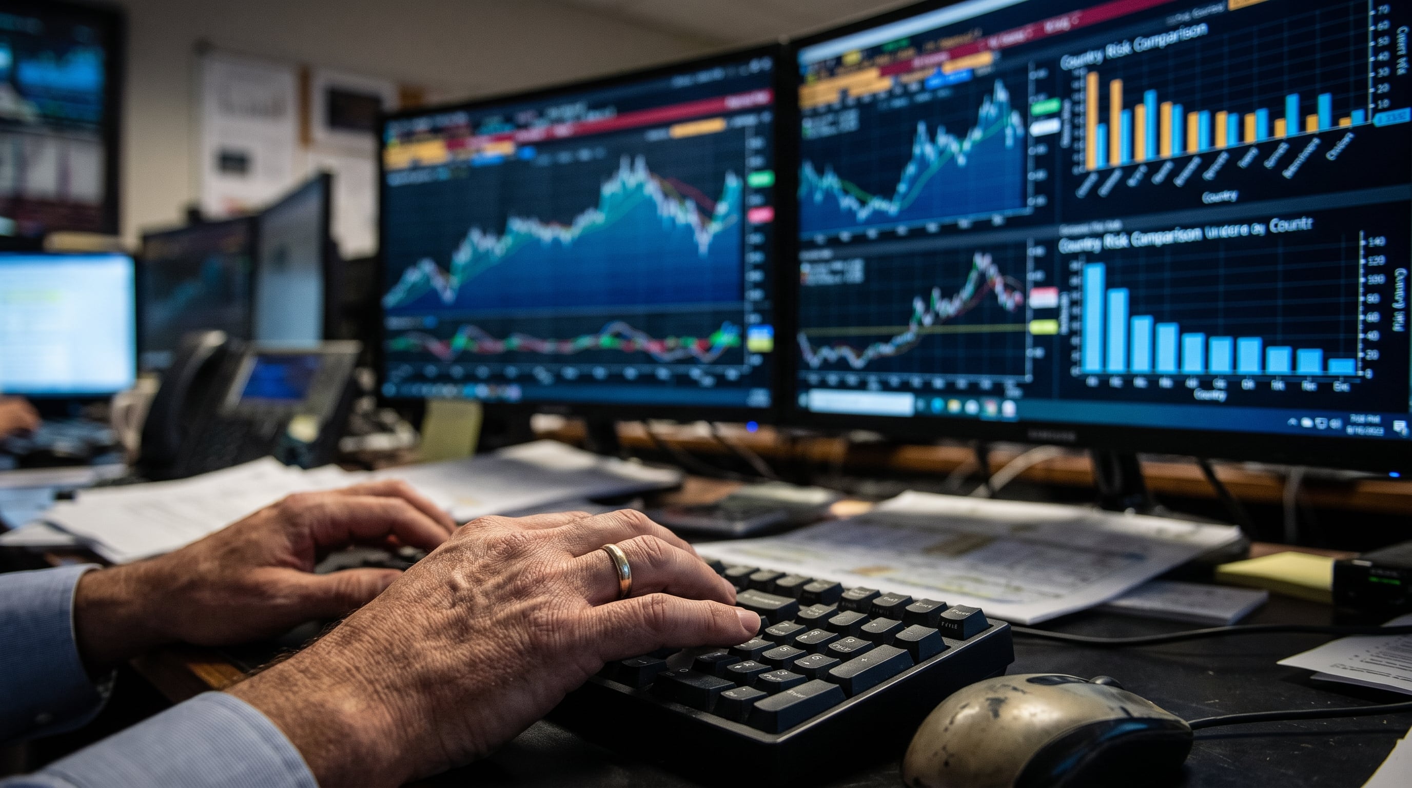 El spread implícito en la tasa forward entre los bonos 2027 y 2028 se ubica en 1.064 puntos básicos, más del doble del riesgo país de contado. (Imagen Ilustrativa Infobae)