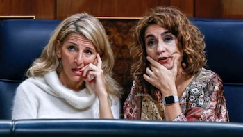 Yolanda Díaz y María Jesús