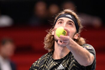 Stefanos Tsitsipa. EFE/EPA/CHRISTIAN BRUNA/Archivo